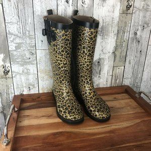 Copelli rain boots leopard size 6